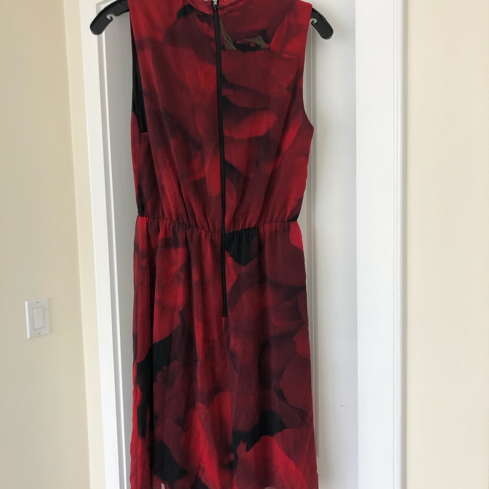 Alice + Olivia Red Floral Dress